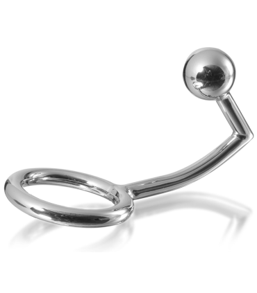 METAL HARD COCK RING ANILLO CON GANCHO INTRUDER ANAL 45MM