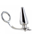 METAL HARD - ANILLO ACERO CON PLUG ANAL 80 X 55 MM