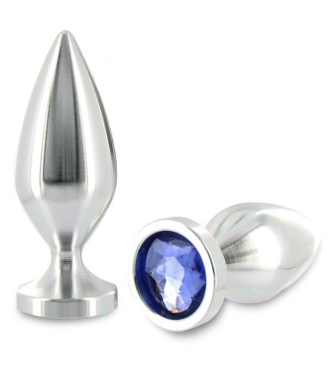METAL HARD ANAL PLUG ALIMINUM COLOR CRISTAL PEQUENO 571 CM