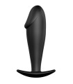 PRETTY LOVE - PLUG ANAL SILICONA FORMA PENE NEGRO