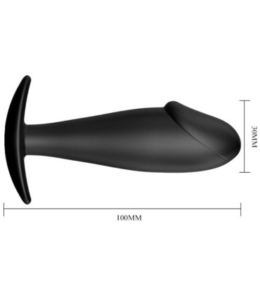 PRETTY LOVE PLUG ANAL SILICONA FORMA PENE NEGRO