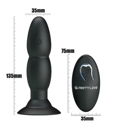 PRETTY LOVE PLUG VIBRADOR Y ROTACION POR CONTROL REMOTO
