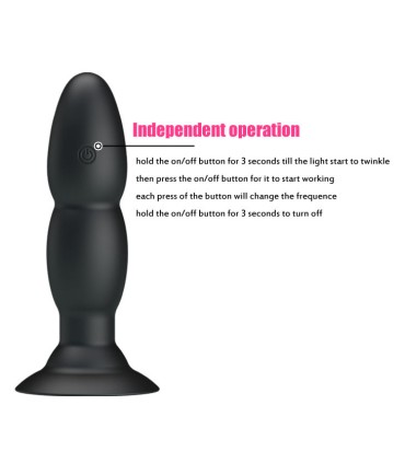 PRETTY LOVE PLUG VIBRADOR Y ROTACION POR CONTROL REMOTO