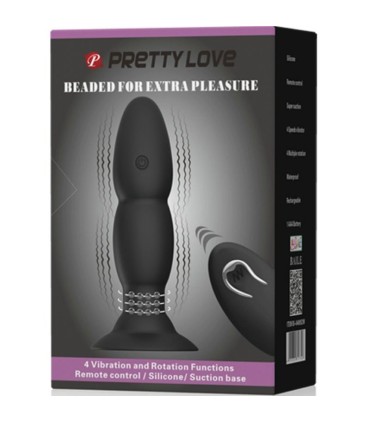 PRETTY LOVE PLUG VIBRADOR Y ROTACION POR CONTROL REMOTO