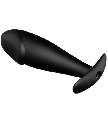 PRETTY LOVE PLUG ANAL SILICONA FORMA PENE Y 12 MODOS VIBRACION NEGRO