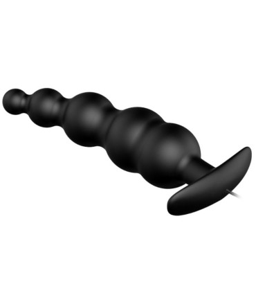 PRETTY LOVE PLUG ANAL SILICONA ESTIMULACION EXTRA Y 12 MODOS VIBRACION NEGRO CONTROL REMOTO