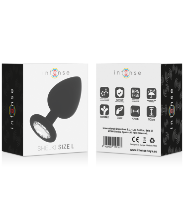 INTENSE SHELKI L PLUG ANAL NEGRO