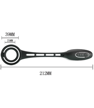 PRETTY LOVE ANILLOS PENE CON PLUG VIBRADOR