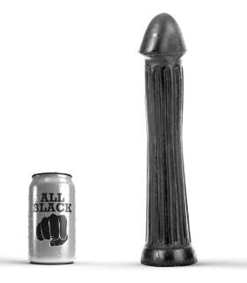 ALL BLACK PLUG DILDO 31 CM
