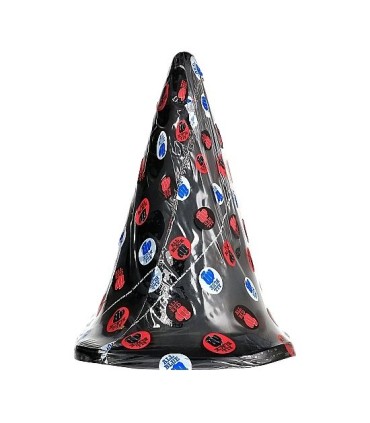 ALL BLACK PLUG TRIANGULAR 30 CM