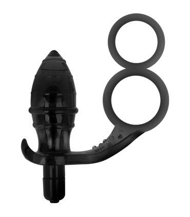 ADDICTED TOYS PLUG ANAL CON ANILLA DOBLE NEGRO