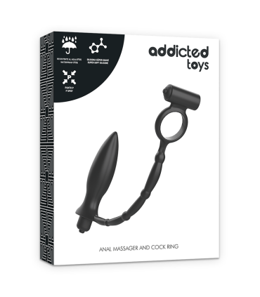 ADDICTED TOYS PLUG ANAL CON ANILLO VIBRADOR