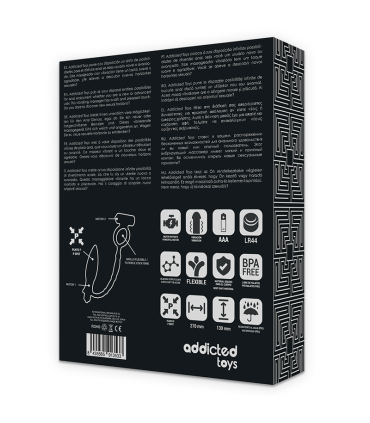 ADDICTED TOYS PLUG ANAL CON ANILLO VIBRADOR