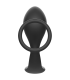 ADDICTED TOYS PLUG ANAL CON ANILLO SILICONA NEGRO
