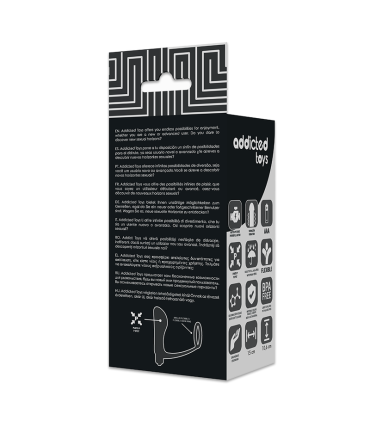 ADDICTED TOYS PLUG ANAL VIBRADOR CON ANILLO PENE
