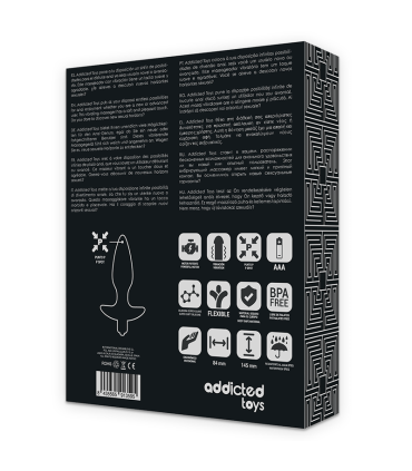 ADDICTED TOYS MASAJEADOR PLUG ANAL CON VIBRACION NEGRO