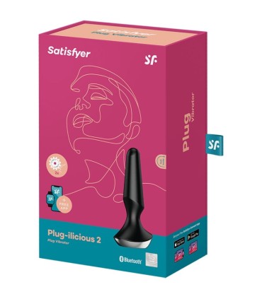 SATISFYER PLUG ILICIOUS 2 PLUG VIBRADOR NEGRO