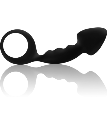 OHMAMA PLUG ANAL ACANALADO CON ANILLA
