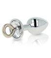 OHMAMA FETISH - PLUG ANAL METÁLICO CON ANILLA