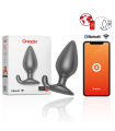 ONINDER - RIO PLUG ANAL VIBRADOR NEGRO - APP GRATUITA