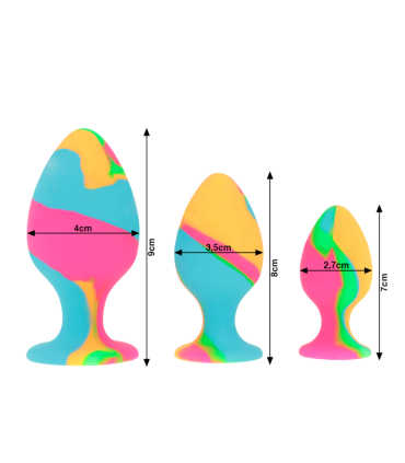 INTENSE SET PLUG SILICONA MULTICOLOR