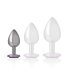 INTENSE PLUG ANAL METAL ALUMINIO CON CRISTAL VIOLETA TALLA S