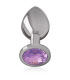 INTENSE PLUG ANAL METAL ALUMINIO CON CRISTAL VIOLETA TALLA M