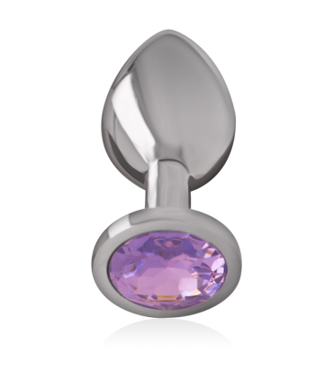 INTENSE PLUG ANAL METAL ALUMINIO CON CRISTAL VIOLETA TALLA M