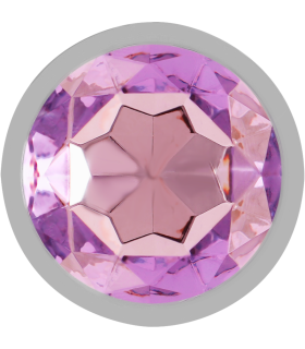 INTENSE PLUG ANAL METAL ALUMINIO CON CRISTAL VIOLETA TALLA M