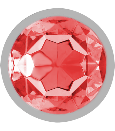 INTENSE PLUG ANAL METAL CON CRISTAL ROJO TALLA M