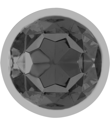 INTENSE PLUG ANAL METAL ALUMINIO CON CRISTAL NEGRO TALLA S