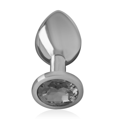 INTENSE PLUG ANAL METAL ALUMINIO CON CRISTAL NEGRO TALLA L