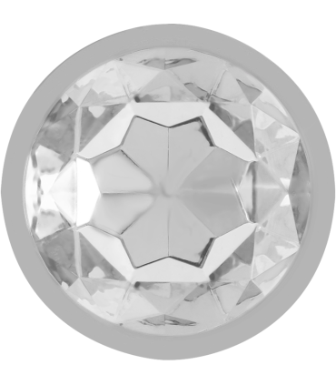 INTENSE PLUG ANAL METAL ALUMINIO CON CRISTAL PLATA TALLA S