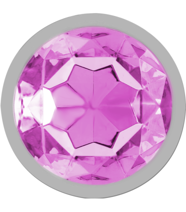 INTENSE PLUG ANAL METAL ALUMINIO CON CRISTAL ROSA TALLA M