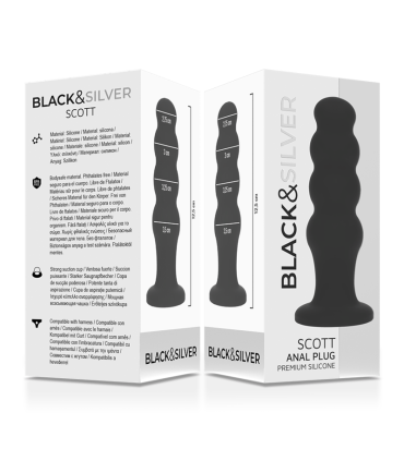 BLACKSILVER SCOTT PLUG ANAL SILICONA PREMIUM NEGRO