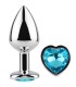 SECRETPLAY METAL BUTT PLUG CORAZON AZUL TALLA S 7 CM