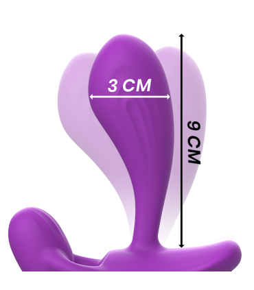 INTENSE SHELLY DUO ANAL PERINEO VAGINAL CLITORIS REMOTO MORADO