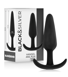 BLACKSILVER HANSEL PLUG ANAL SILICONA CON ASA PEQUENO