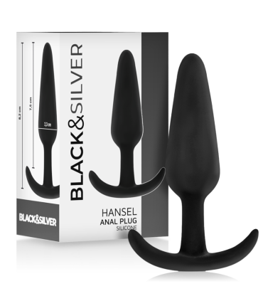 BLACKSILVER HANSEL PLUG ANAL SILICONA CON ASA PEQUENO