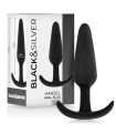 BLACK&SILVER - HANSEL PLUG ANAL SILICONA CON ASA PEQUEÑO