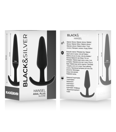 BLACKSILVER HANSEL PLUG ANAL SILICONA CON ASA PEQUENO
