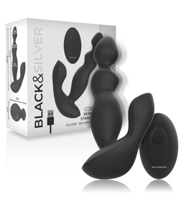 BLACKSILVER CORA PLUG PROSTATICO SILICONA CONTROL REMOTO