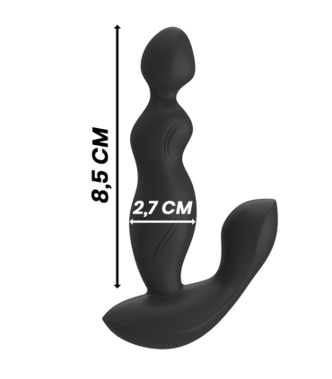 BLACKSILVER CORA PLUG PROSTATICO SILICONA CONTROL REMOTO