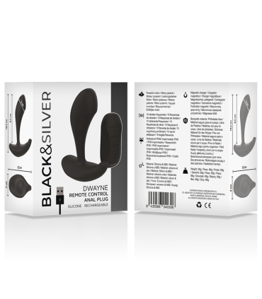 BLACKSILVER DWAYNE PLUG ANAL SILICONA CONTROL REMOTO