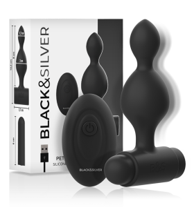 BLACKSILVER TUCKER PEQUENO PLUG ANAL SILICONA CONTROL REMOTO