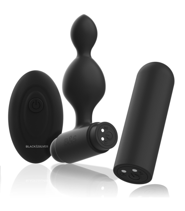 BLACKSILVER TUCKER PEQUENO PLUG ANAL SILICONA CONTROL REMOTO