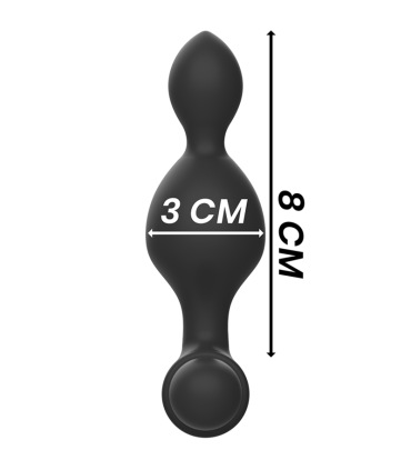 BLACKSILVER TUCKER PEQUENO PLUG ANAL SILICONA CONTROL REMOTO