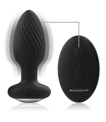 BLACKSILVER WELLS PLUG ROTADOR ANAL SILICONA CONTROL REMOTO