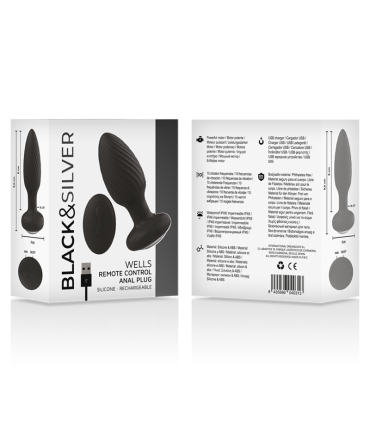 BLACKSILVER WELLS PLUG ROTADOR ANAL SILICONA CONTROL REMOTO