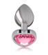 INTENSE PLUG ANAL METAL ALUMINIO CORAZON ROSA TALLA S